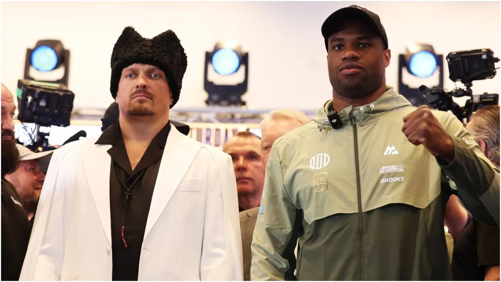 Oleksandr Usyk and Daniel Dubois – Richard Pelham/Getty Images