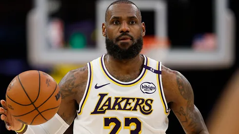 LeBron James #23 of the Los Angeles Lakers in the second half at Crypto.com Arena on November 23, 2024 in Los Angeles, California.