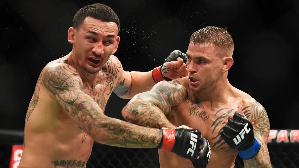 Max Holloway and Dusitn Poirier fought in 2019