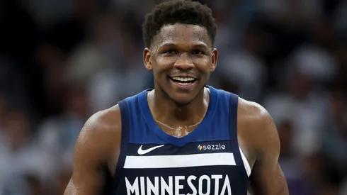 Anthony Edwards #5 of the Minnesota Timberwolves.