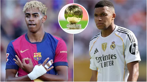 Lamine Yamal of FC Barcelona and Kylian Mbappe of Real Madrid.