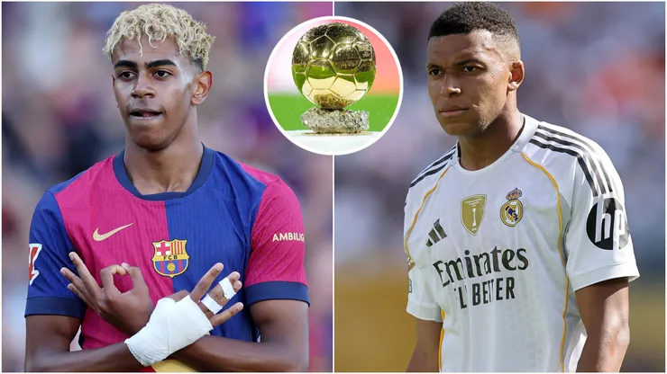 Lamine Yamal of FC Barcelona and Kylian Mbappe of Real Madrid.
