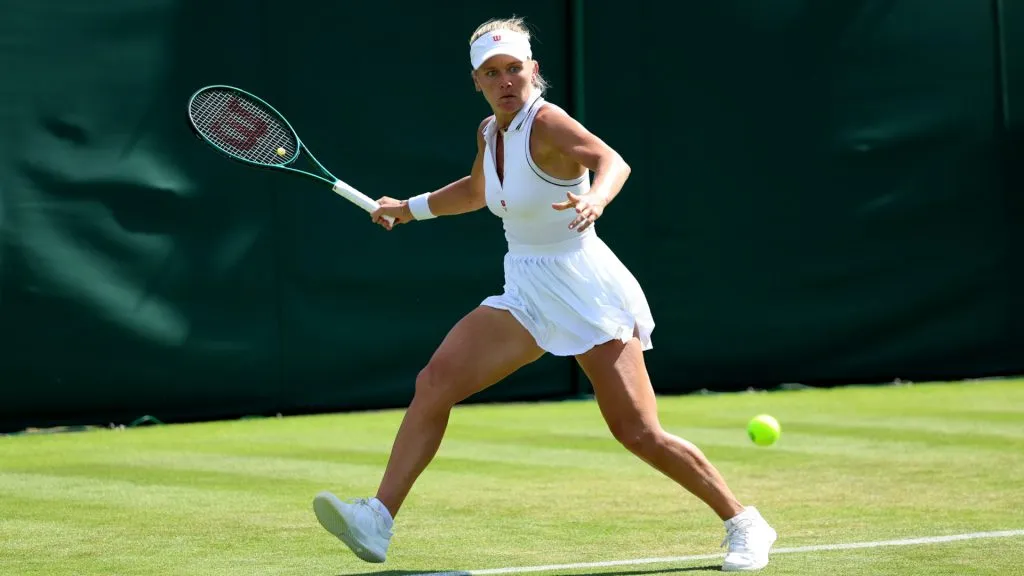 Stearns during 2025 Wimbledon Championships (Dan Istitene/Getty Images)