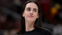 Caitlin Clark #22 of the Indiana Fever wears a shirt saying "Pay us what you owe us" prior to the 2025 AT&T WNBA All-Star Game at Gainbridge Fieldhouse on July 19, 2025 in Indianapolis, Indiana.