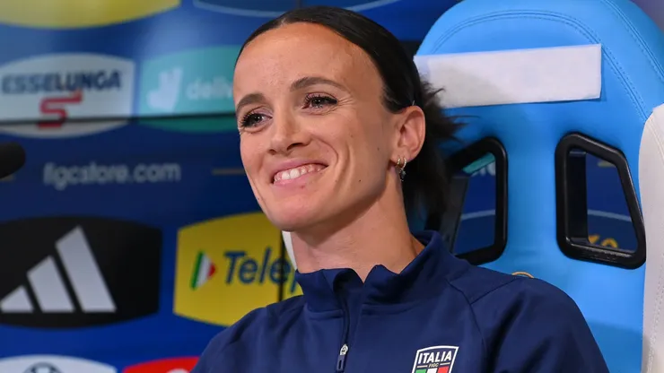 Barbara Bonansea of Italy during the Italy Women Press Conference & Walk Around at Stadio Paolo Mazza on June 03, 2024.