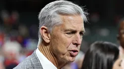 Philadelphia Phillies President of Baseball Operations Dave Dombrowski looks on before Game Two of the 2022 World Series between the Philadelphia Phillies and the Houston Astros at Minute Maid Park on October 29, 2022 in Houston, Texas.