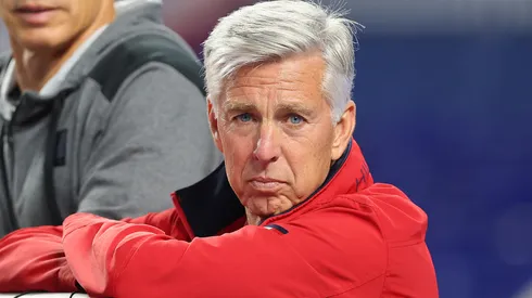 President of Baseball Operations Dave Dombrowski of the Philadelphia Phillies looks on during batting practice prior to the game against the Miami Marlins at loanDepot park on April 14, 2022 in Miami, Florida.