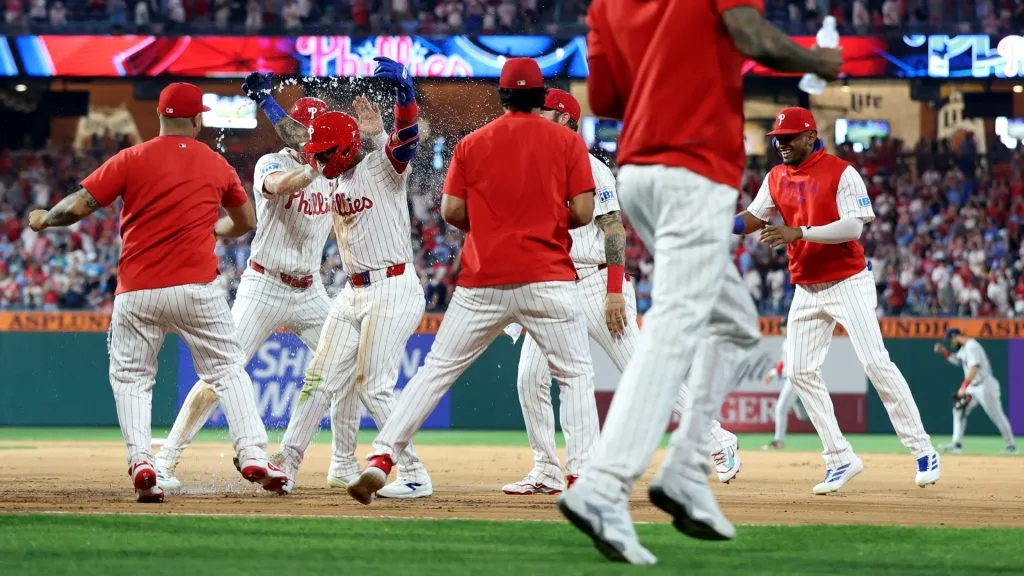 Philadelphia Phillies making strategic moves ahead of the MLB trade deadline to boost playoff chances. (Photo by Emilee Chinn/Getty Images)