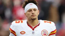 Patrick Mahomes #15 of the Kansas City Chiefs