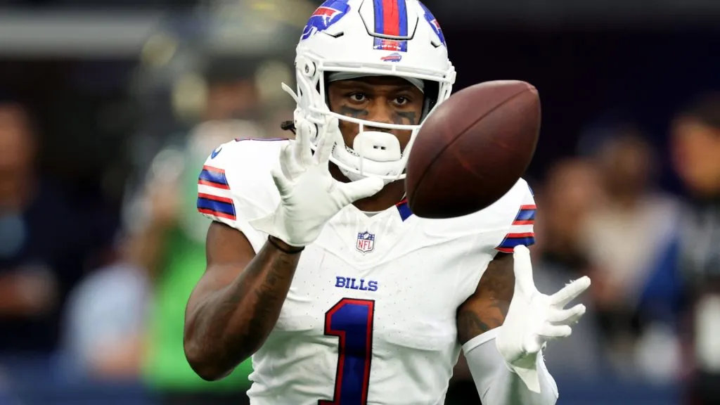 James Cook #4 of the Buffalo Bills 