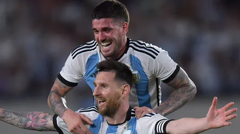 Lionel Messi and Rodrigo De Paul have been teammates in Argentina since 2019.