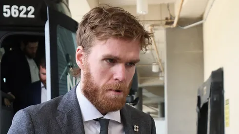 Connor McDavid at Amerant Bank Arena on June 12, 2025 in Sunrise, Florida.