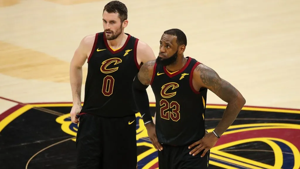 Kevin Love and LeBron James won the NBA title with the Cleveland Cavaliers in 2016.