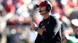 Head coach Brent Venables of the Oklahoma Sooners looks on as Oklahoma takes on Navy during the second half of the Lockheed Martin Armed Forces Bowl at Amon G. Carter Stadium on December 27, 2024 in Fort Worth, Texas.