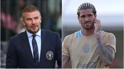 David Beckham and Rodrigo De Paul.