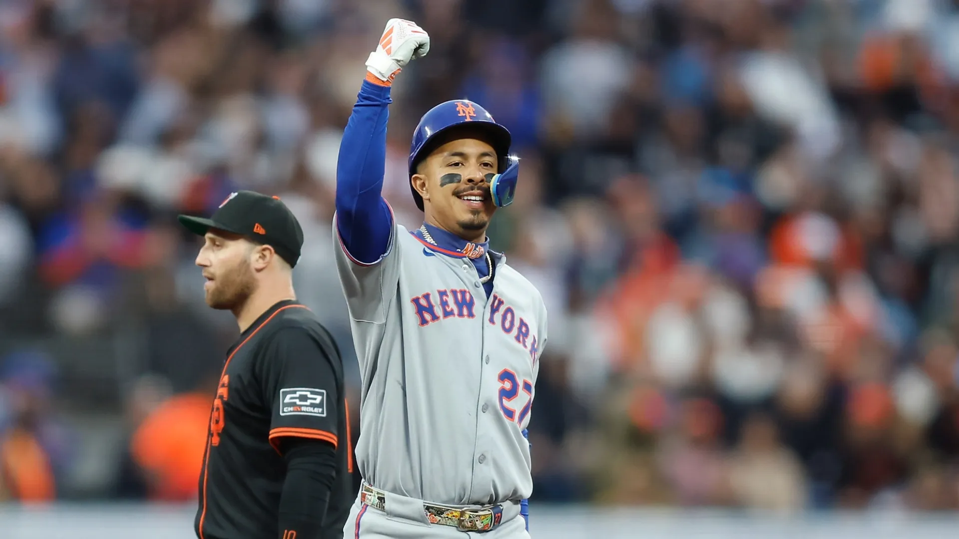 Mark Vientos #27 of the New York Mets