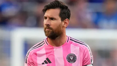 Lionel Messi #10 of Inter Miami CF looks on during the MLS match between FC Cincinnati and Inter Miami CF at TQL Stadium on July 16, 2025 in Cincinnati, Ohio.