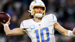 Justin Herbert #10 of the Los Angeles Chargers