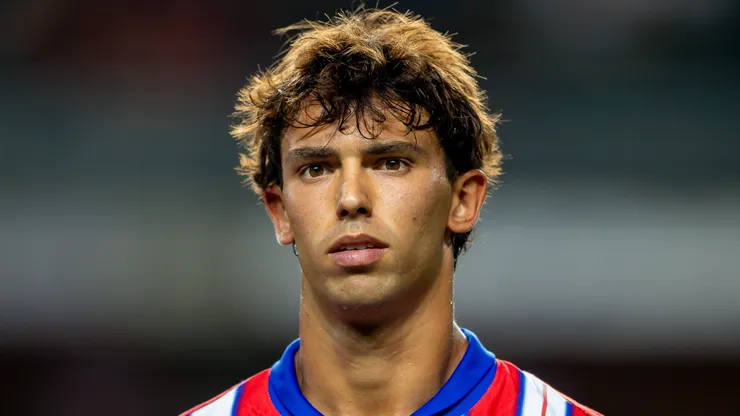 Joao Felix of Atletico de Madrid reacts prior to the Kitchee v Atletico de Madrid - BOC Life Cup at Hong Kong Stadium on August 7, 2024.