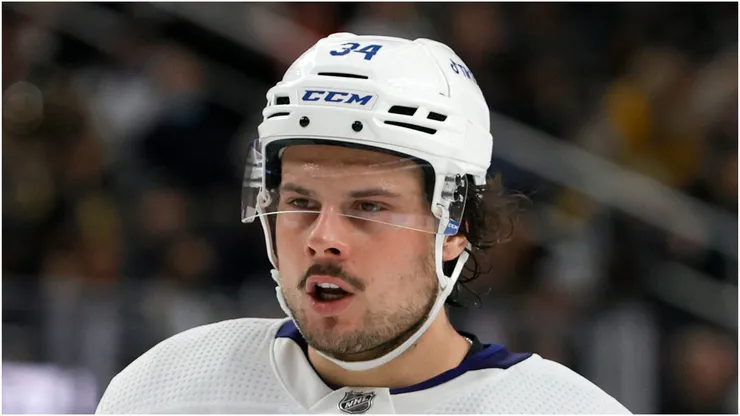 Auston Matthews at T-Mobile Arena on January 11, 2022.