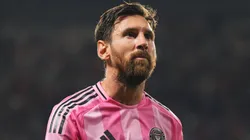 Lionel Messi #10 of Inter Miami CF reacts after the team's defeat against FC Cincinnati.