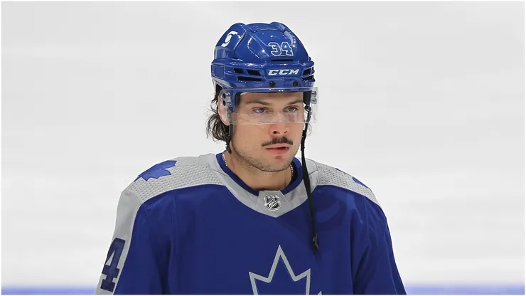 Auston Matthews #34 of the Toronto Maple Leafs
