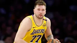Luka Doncic #77 of the Los Angeles Lakers.