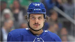 Auston Matthews at Scotiabank Arena on November 7, 2019 in Toronto, Ontario, Canada.