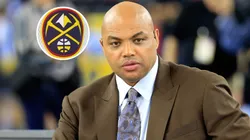 Former NBA player Charles Barkley and Denver Nuggets logo.