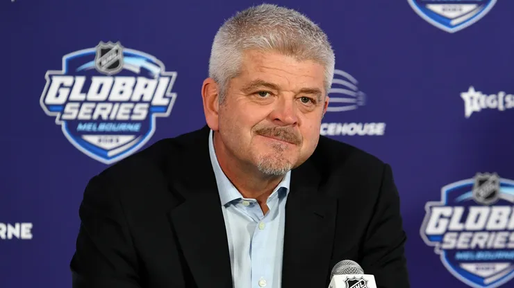 Head coach Todd McLellan of the Red Wings.