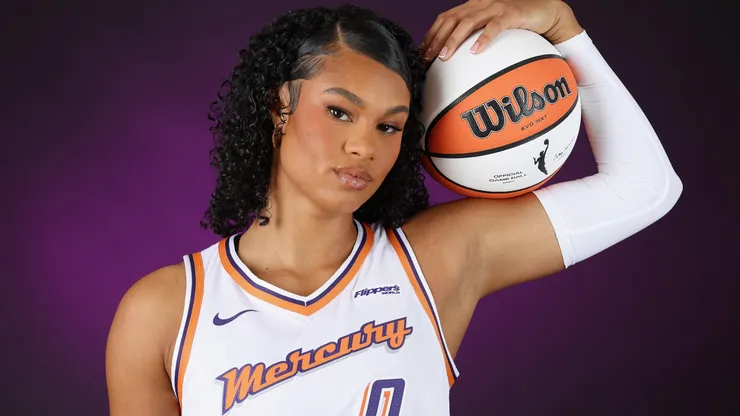 Satou Sabally #0 of the Phoenix Mercury poses for a portrait during media day at Mountain America Performance Center on April 30, 2025.