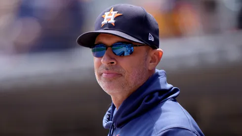 Joe Espada looks on in a game against the White Sox on May 3, 2025 in Chicago.