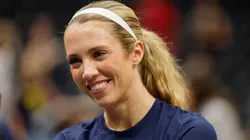 Lexie Hull #10 of the Indiana Fever smiles before the game against the Seattle Storm at Climate Pledge Arena on June 24, 2025.