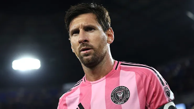 Lionel Messi #10 of Inter Miami CF reacts after winning the MLS match between New York Red Bulls and Inter Miami CF.