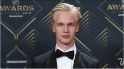 Elias Pettersson of the Vancouver Canucks arrives at the 2019 NHL Awards at the Mandalay Bay Events Center on June 19, 2019 in Las Vegas, Nevada.
