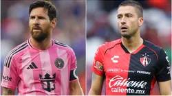 Lionel Messi of Inter Miami CF and Hugo Nervo of Atlas.