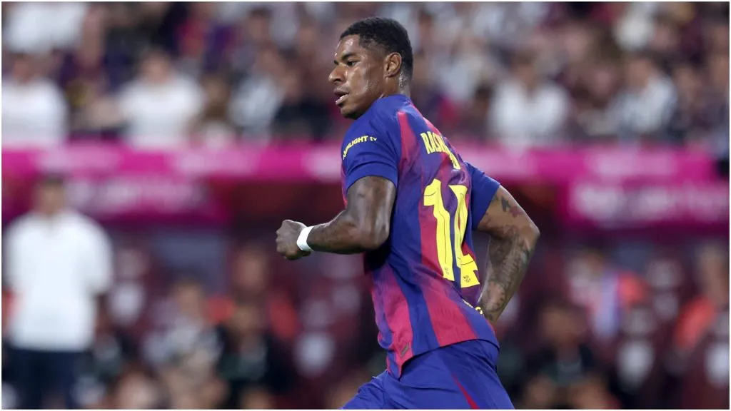 Barcelona’s Marcus Rashford – Paul Miller/Getty Images