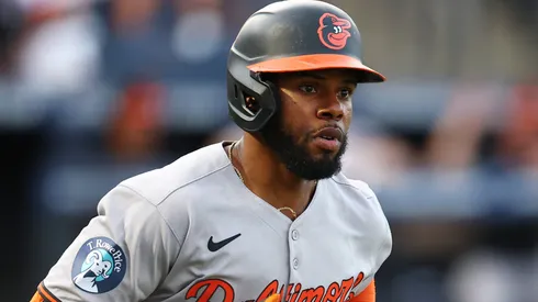 Cedric Mullins #31 of the Baltimore Orioles runs the bases after hitting a home run in the second inning against the Tampa Bay Rays at George M. Steinbrenner Field on June 18, 2025.