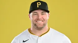 David Bednar #51 of the Pittsburgh Pirates poses for a photo during the 2025 Pittsburgh Pirates Photo day at Pirate City on February 18, 2025.
