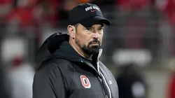 Head coach Ryan Day of the Ohio State Buckeyes looks on before the game against the Tennessee Volunteers at Ohio Stadium on December 21, 2024 in Columbus, Ohio.