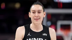 Breanna Stewart #30 of the New York Liberty looks on during the 2025 AT&T WNBA All-Star Game at Gainbridge Fieldhouse on July 19, 2025.