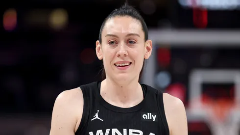 Breanna Stewart #30 of the New York Liberty looks on during the 2025 AT&T WNBA All-Star Game at Gainbridge Fieldhouse on July 19, 2025.