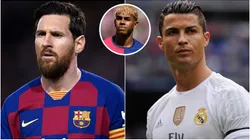 Lionel Messi during his time with Barcelona and Cristiano Ronaldo with Real Madrid.