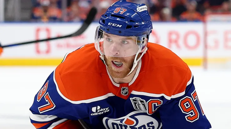 Connor McDavid during a game with the Edmonton Oilers, amid ongoing speculation about his long-term future with the franchise.