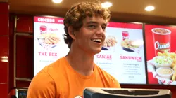 Arch Manning and Cooper Manning work a Pre-Manning Passing Academy "Shift" at Raising Cane's Thibodeaux, Louisiana on June 26, 2025 in New Orleans, Louisiana.