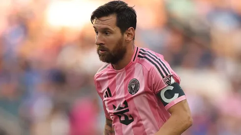 Lionel Messi #10 of Inter Miami CF controls the ball during MLS match between FC Cincinnati and Inter Miami CF at TQL Stadium on July 16, 2025 in Cincinnati, Ohio.