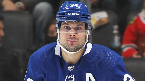 Auston Matthews #34 of the Toronto Maple Leafs