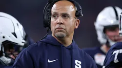 Head coach James Franklin of the Penn State Nittany Lions looks on during the Vrbo Fiesta Bowl against the Boise State Broncos at State Farm Stadium on December 31, 2024 in Glendale, Arizona. The Nittany Lions defeated the Broncos 31-14.