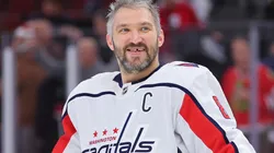 Alex Ovechkin #8 of the Washington Capitals looks on prior to the game against the Chicago Blackhawks at United Center on December 13, 2022 in Chicago, Illinois.
