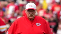 Head coach Andy Reid of the Kansas City Chiefs watches his team during training camp.